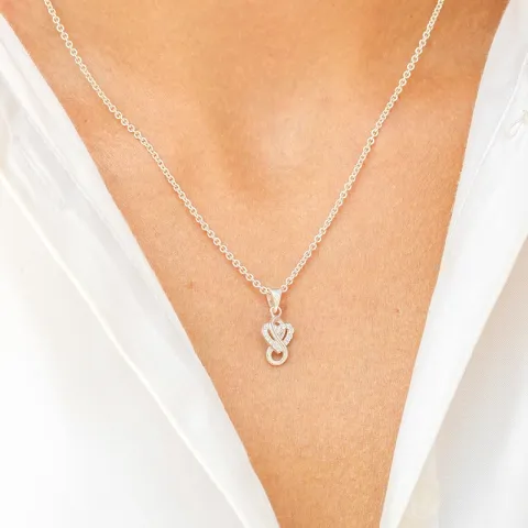 infinity zirkoon hanger in zilver