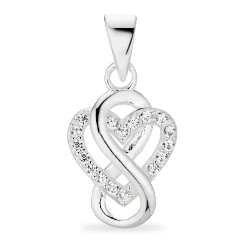 infinity zirkoon hanger in zilver