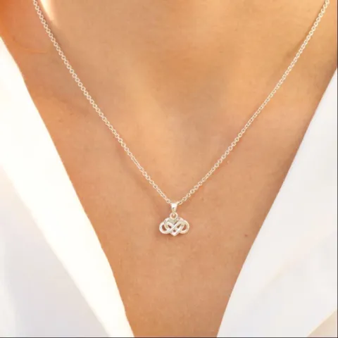 hart infinity hanger in verguld sterlingzilver - Amoré