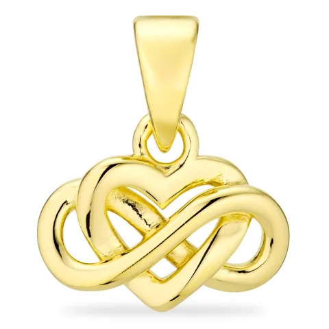 hart infinity hanger in verguld sterlingzilver - Amoré