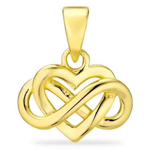 hart infinity hanger in verguld sterlingzilver - Amoré