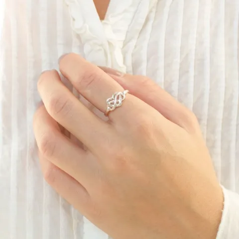 infinity ring in zilver - Amoré