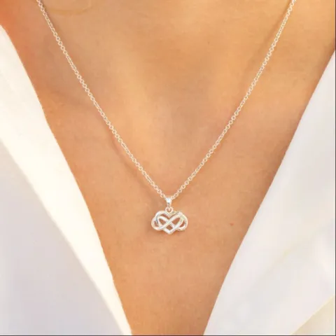 hart infinity hanger in zilver - Amoré