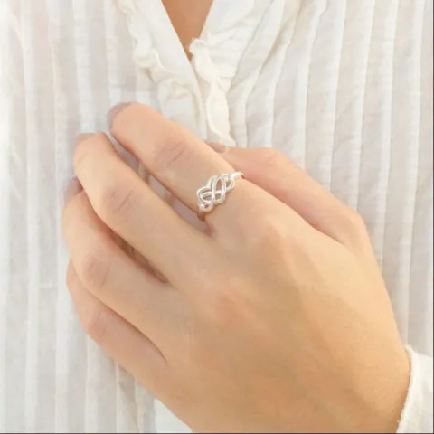 infinity ring in zilver - Amoré