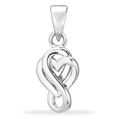 hart infinity hanger in zilver - Amoré