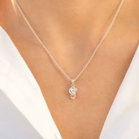 hart infinity hanger in zilver - Amoré