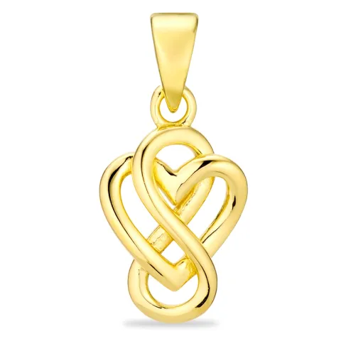 hart infinity hanger in verguld sterlingzilver - Amoré