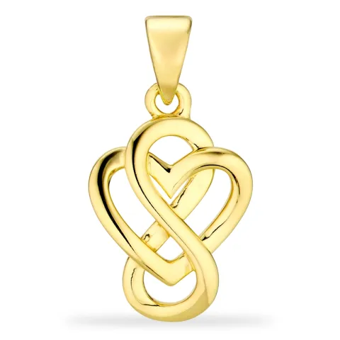 hart infinity hanger in verguld sterlingzilver - Amoré