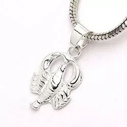 Sterrenbeeld de kreeft hanger in zilver