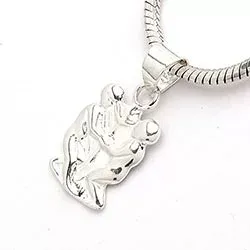 De tweeling sterrenbeeld hanger in zilver