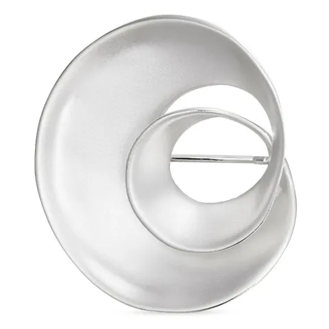 rond broche in zilver