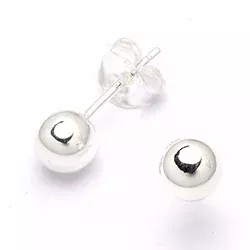 5 mm bolletje oorsteker in zilver