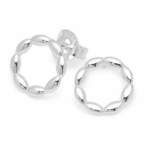 cirkel oorbellen in zilver