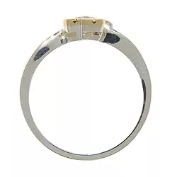 Hart ring in zilver met verguld sterlingzilver