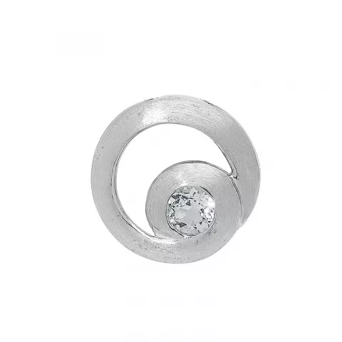 cirkel hanger in zilver