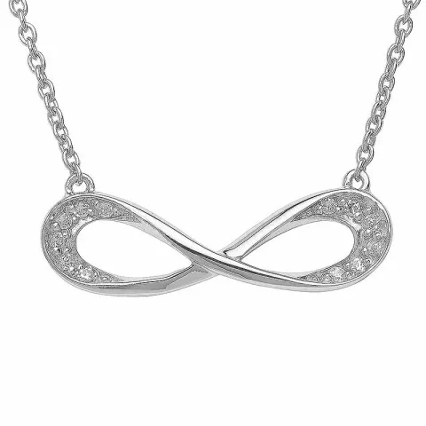 Infinity ketting in zilver met hanger in zilver