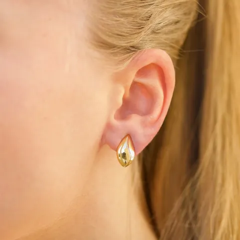 oorclips in verguld sterlingzilver
