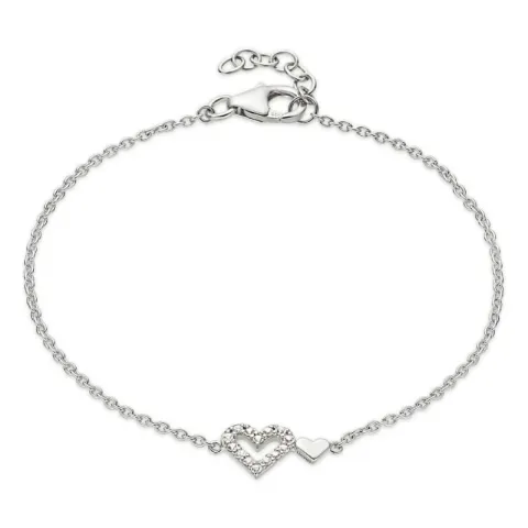 hart armband in zilver