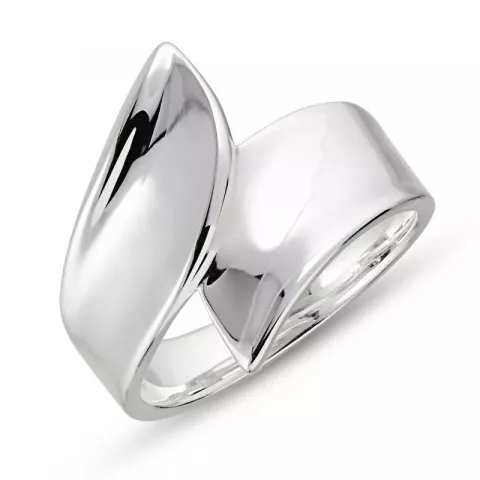 breed ring in zilver