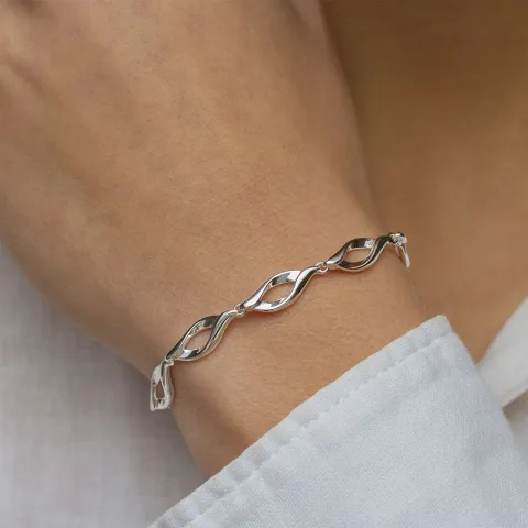 armband in zilver  x 6,5 mm