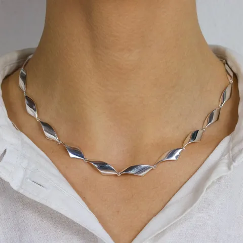 ketting in zilver  x 8,0 mm