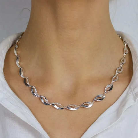 ketting in zilver  x 7,6 mm