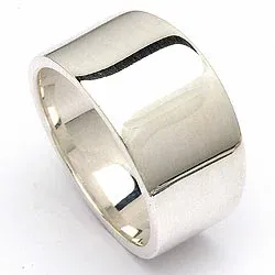 Breed ring in zilver