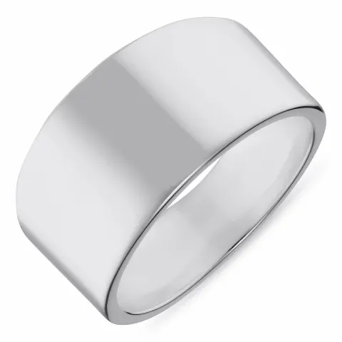 Breed ring in zilver