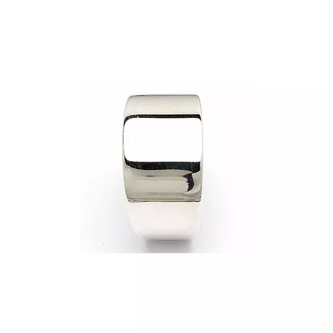 Breed ring in zilver