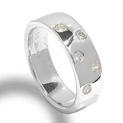 Zirkoon ring in zilver