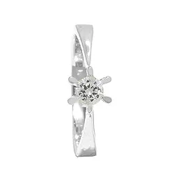 Solitaire ring in zilver