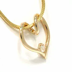 hart hanger in 8 karaat goud