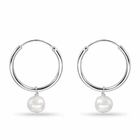 parel creool in zilver