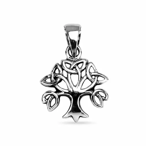 boom van het leven hanger in geoxideerd sterlingzilver