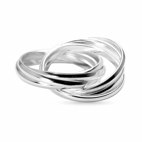 knoop ring in zilver