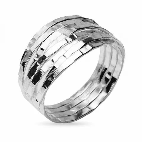 breed ring in zilver
