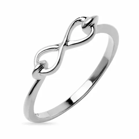 infinity ring in zilver