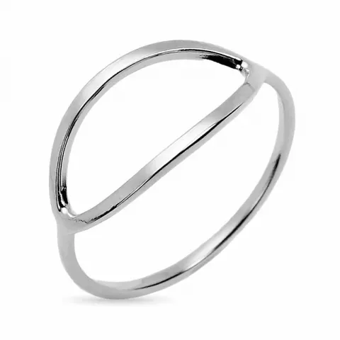 ovale ring in zilver