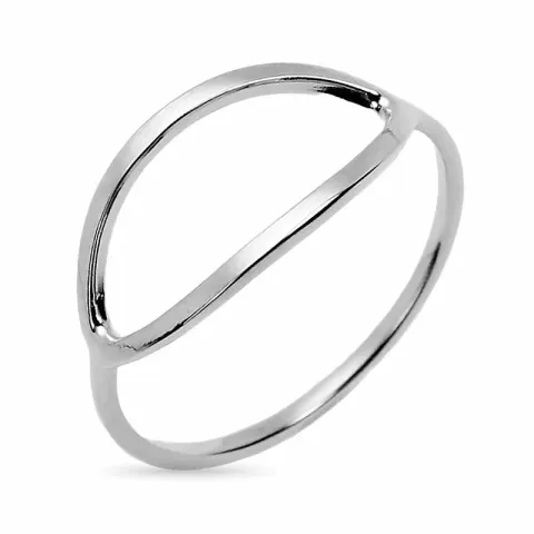 ovale ring in zilver