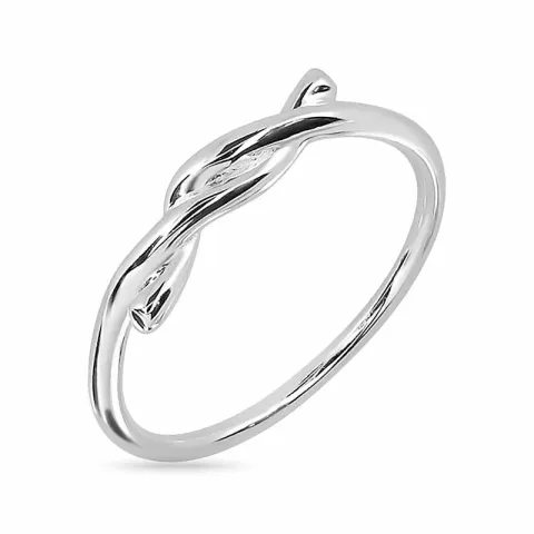 knoop ring in zilver