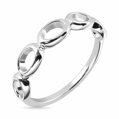 ovale ring in zilver