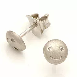 Little Ones rond oorsteker in gerodineerd zilver