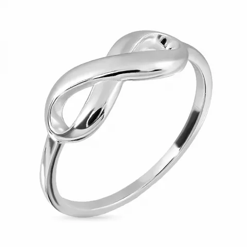 infinity ring in zilver