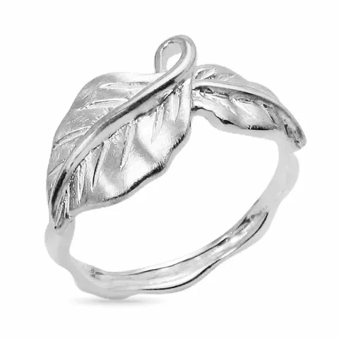 blad ring in zilver