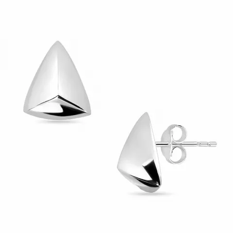 driehoekig oorsteker in zilver