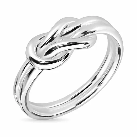 knoop ring in zilver