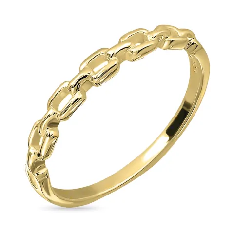 ketting ring in verguld sterlingzilver