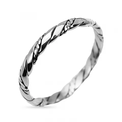 gedraaide ring in zilver