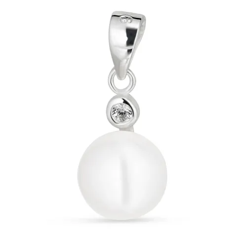 8 mm parel hanger in zilver