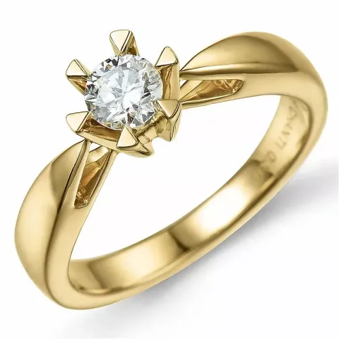 0,30 ct solitaire ring in 14 karaat goud